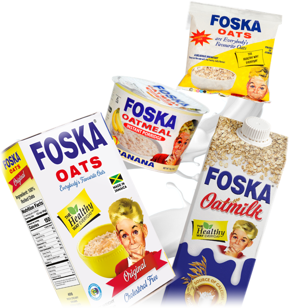Foska Oats, Instant Oatmeal cup and Oat Milk products
